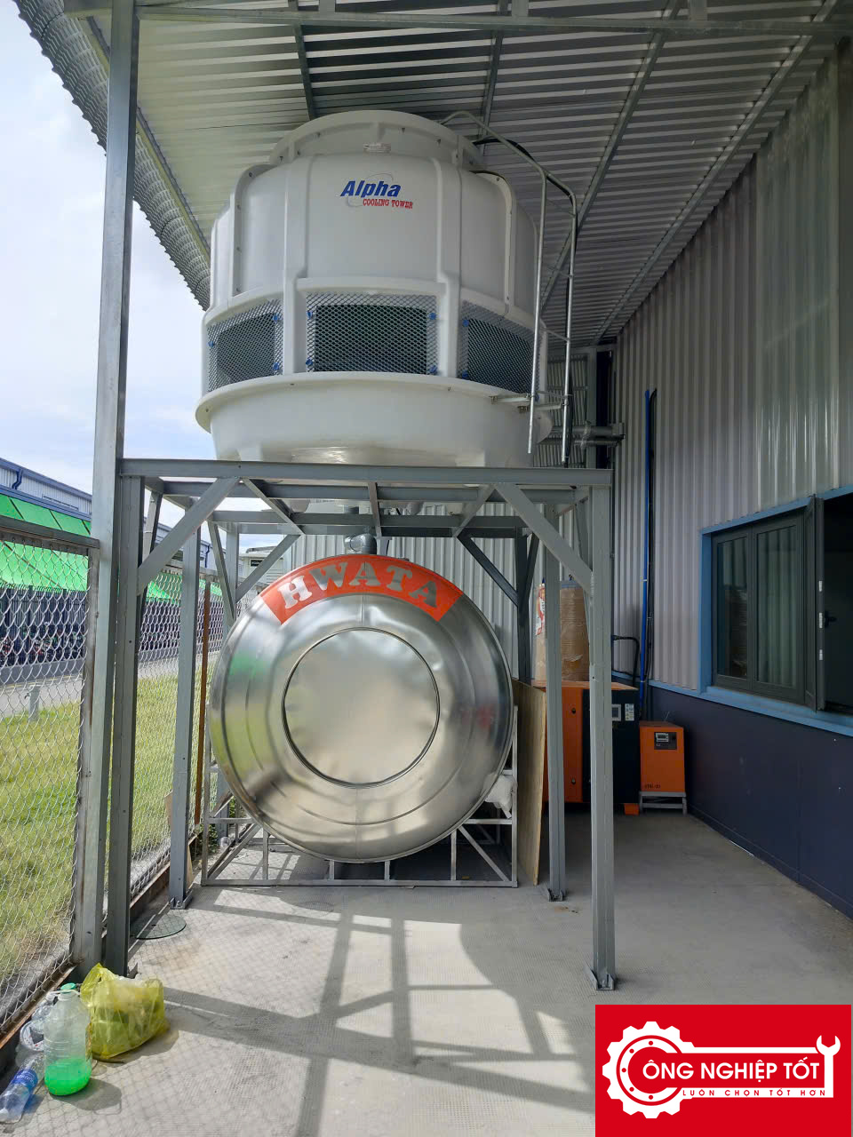 Hình ảnh thực tế tháp giải nhiệt Alpha 150RT